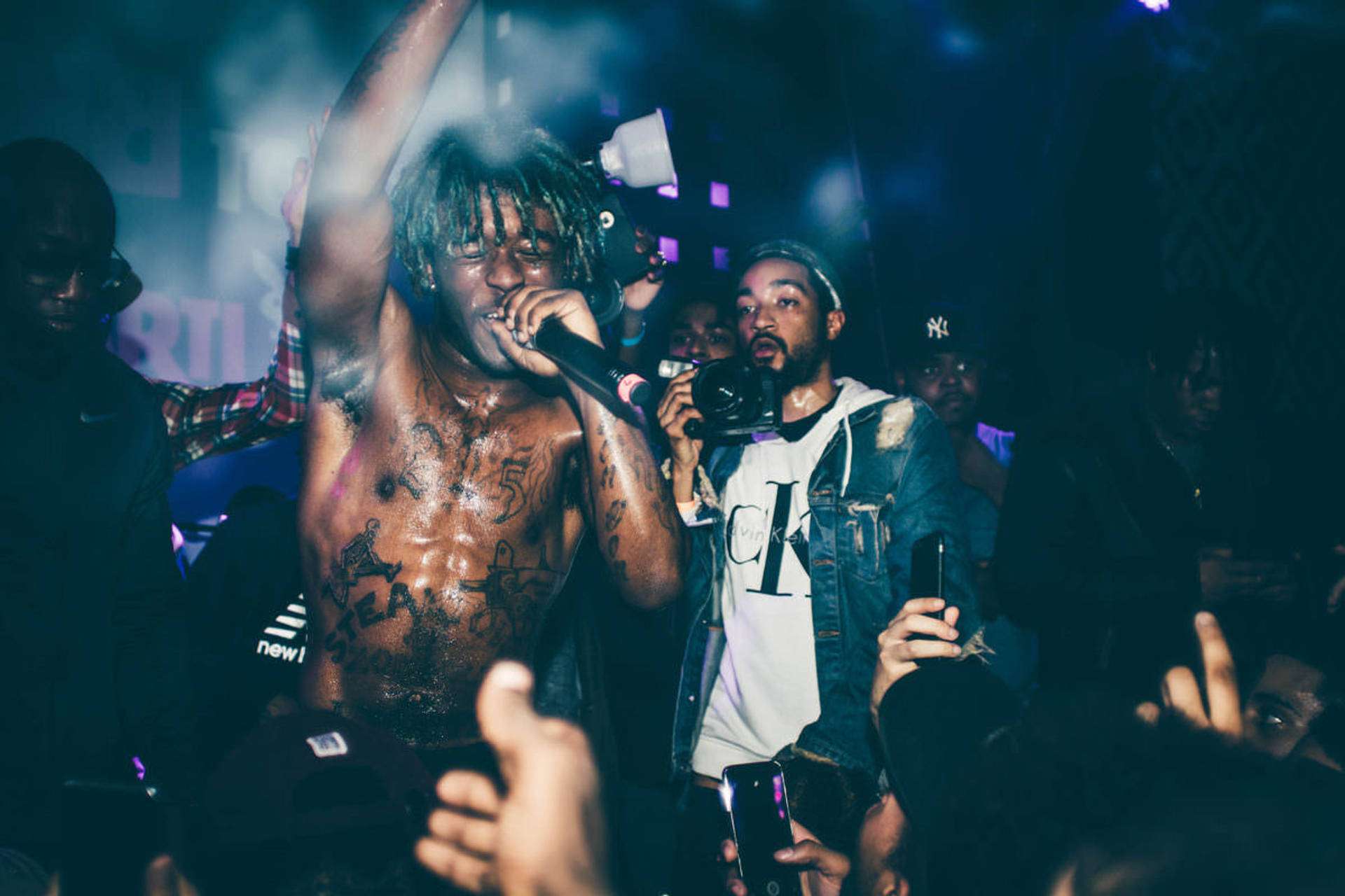 Lil Uzi Vert, stage, fans, Full HD Desktop Wallpaper