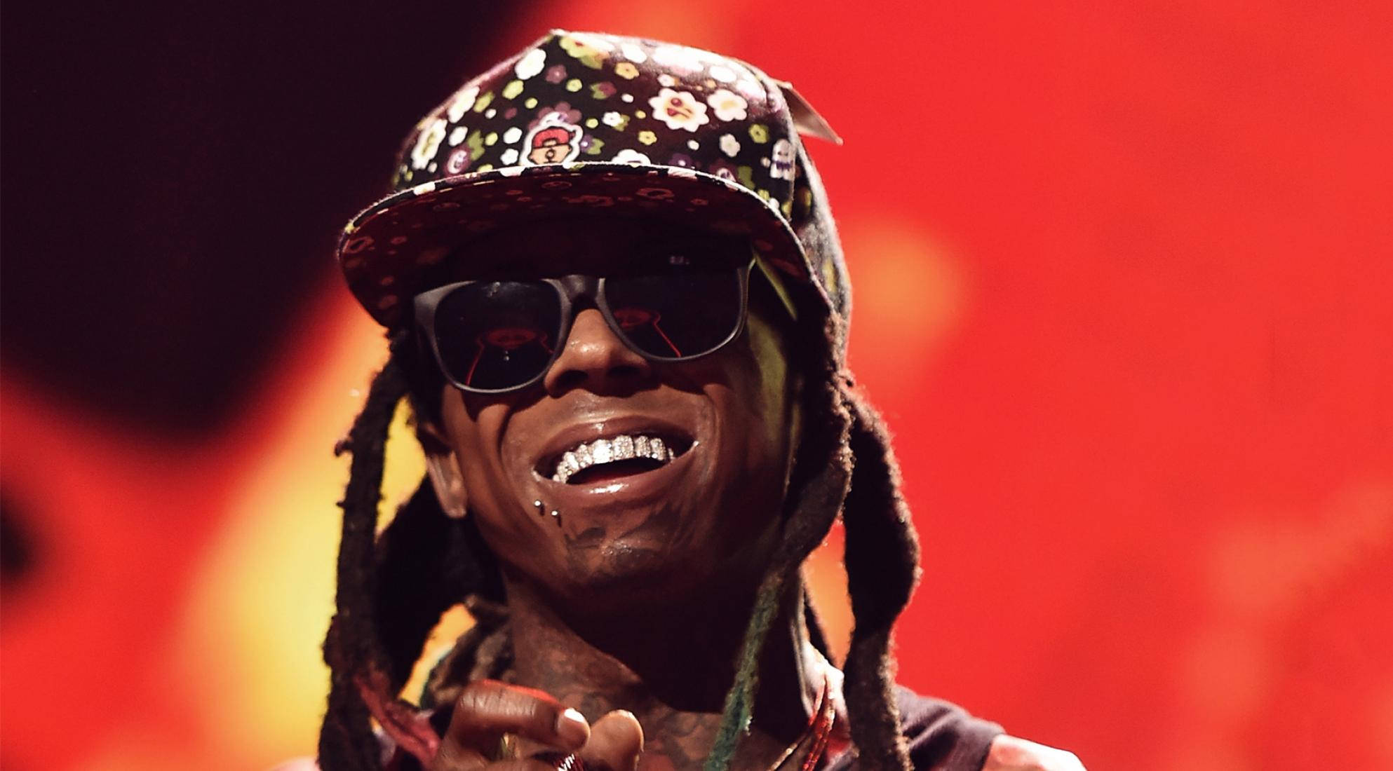 Lil Wayne, dreadlocks, floral cap, Full HD Desktop Wallpaper