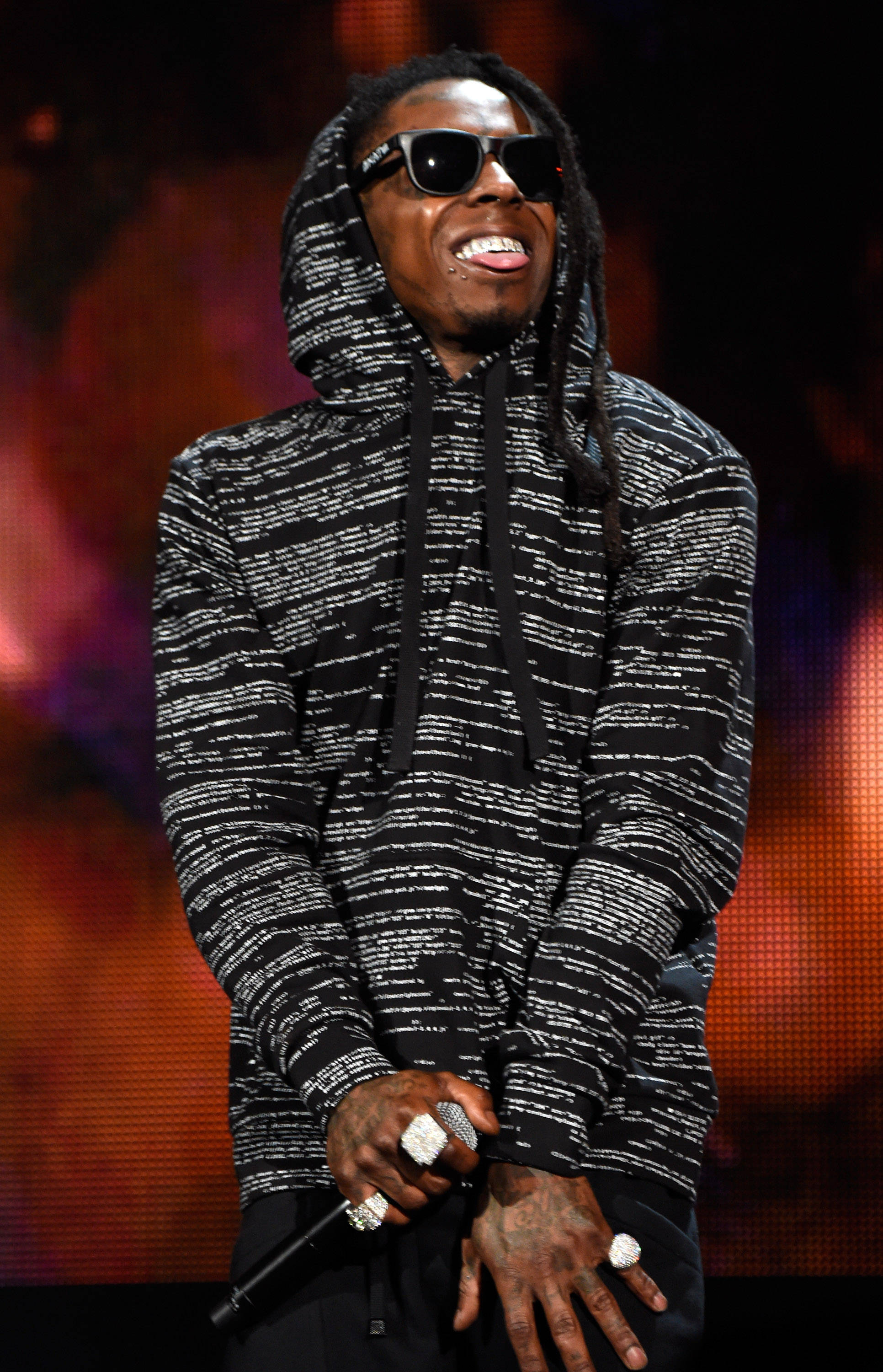 Lil Wayne, black hoodie, white hoodie, 2K Phone Wallpaper