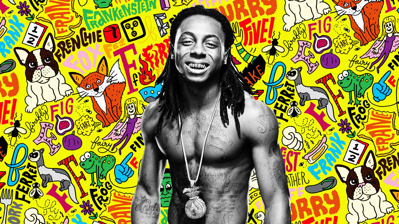Lil Wayne, dreadlocks, tattoos, HD Desktop Wallpaper