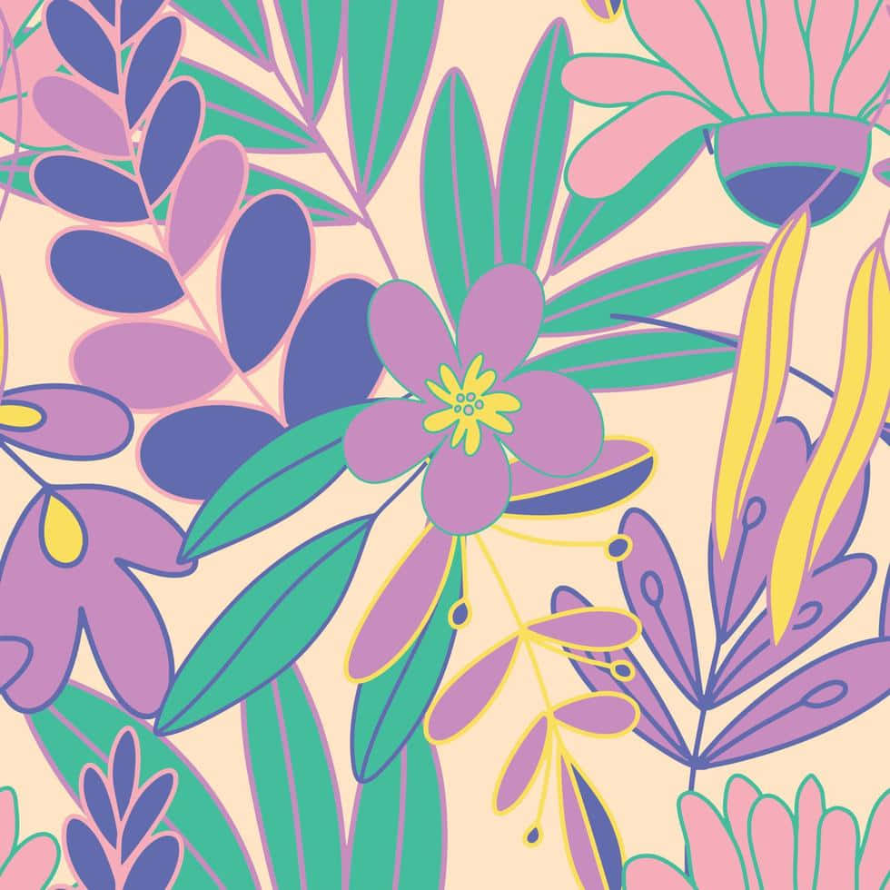 Lilac Color, 980 x 980, floral pattern, SD Desktop Wallpaper