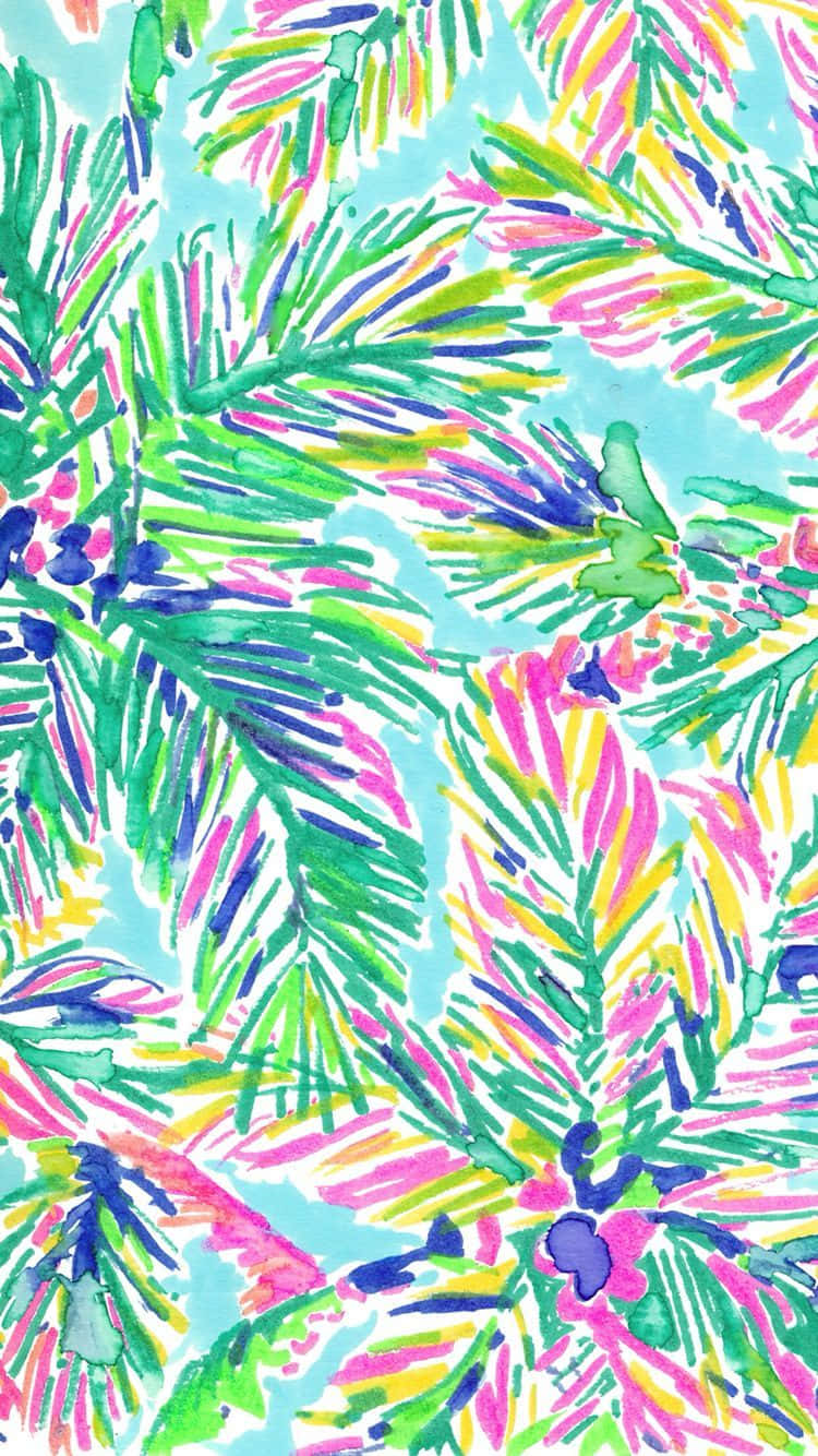 Lilly Pulitzer iPhone, neon greens, pinks, HD Phone Wallpaper
