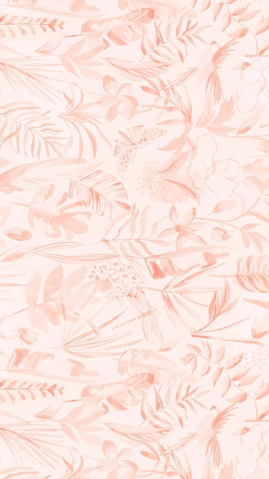 Lilly Pulitzer, iPhone, soft peach watercolor pattern, Full HD Phone Wallpaper