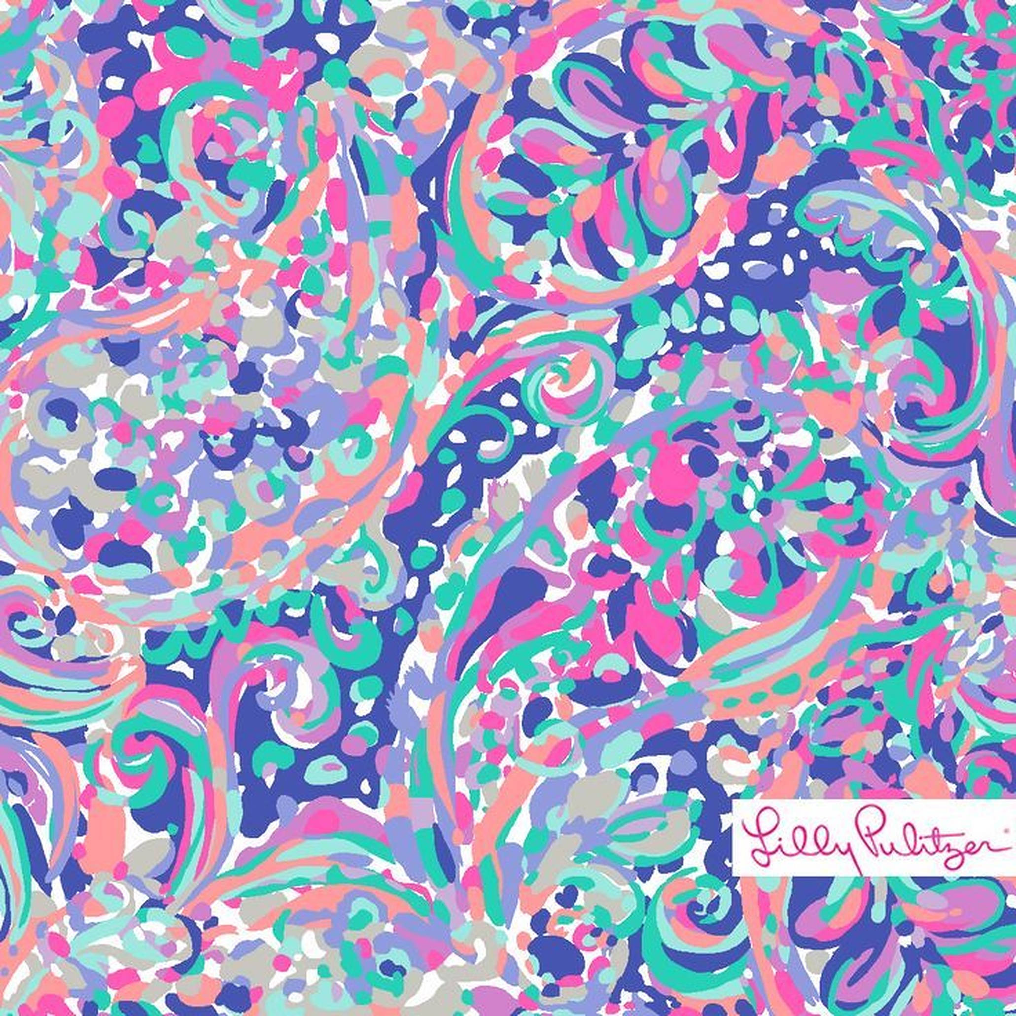 Lilly Pulitzer, paisley pattern, pink, Full HD Desktop Wallpaper