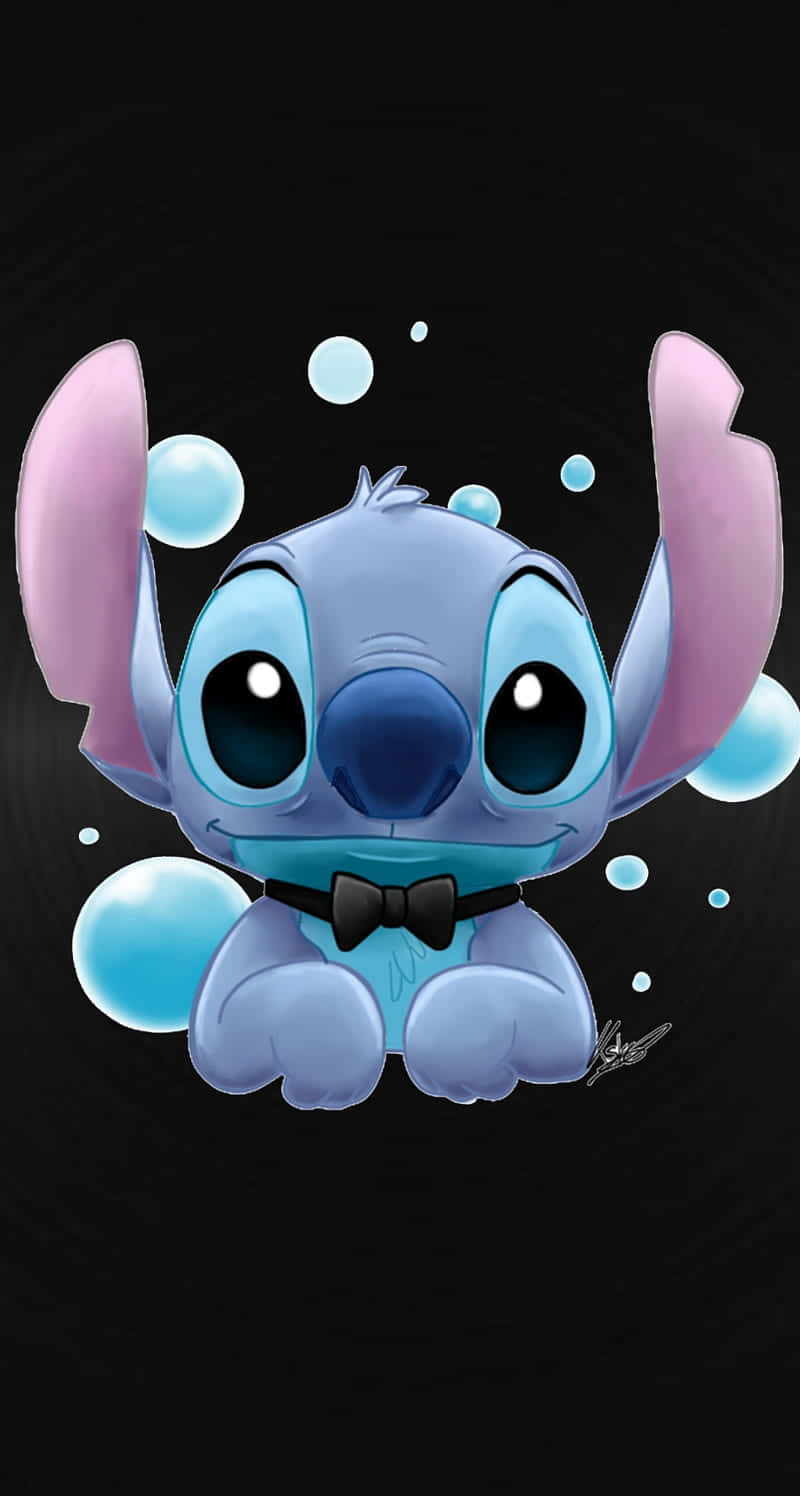 Lilo and Stitch, Stitch, blue alien, HD Phone Wallpaper