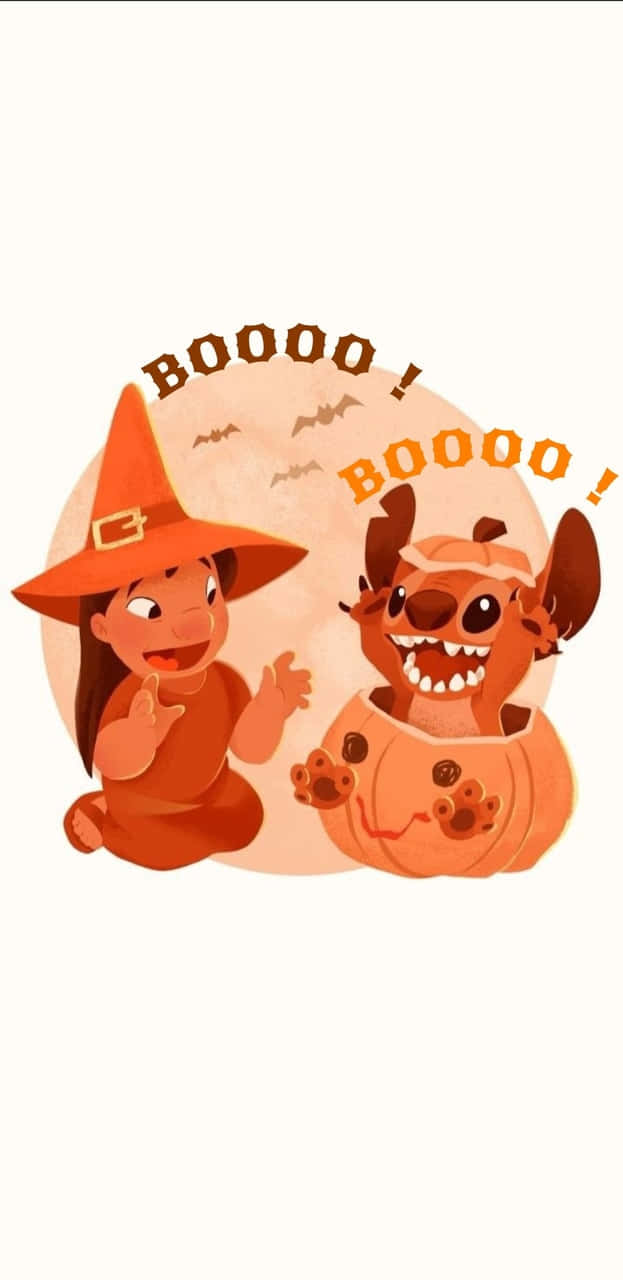 Lilo, Stitch, witch hat, HD Phone Wallpaper