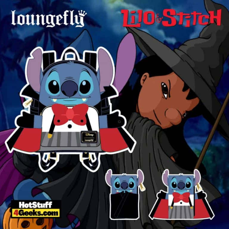 Lilo And Stitch Halloween, Stitch, vampire, SD Desktop Wallpaper
