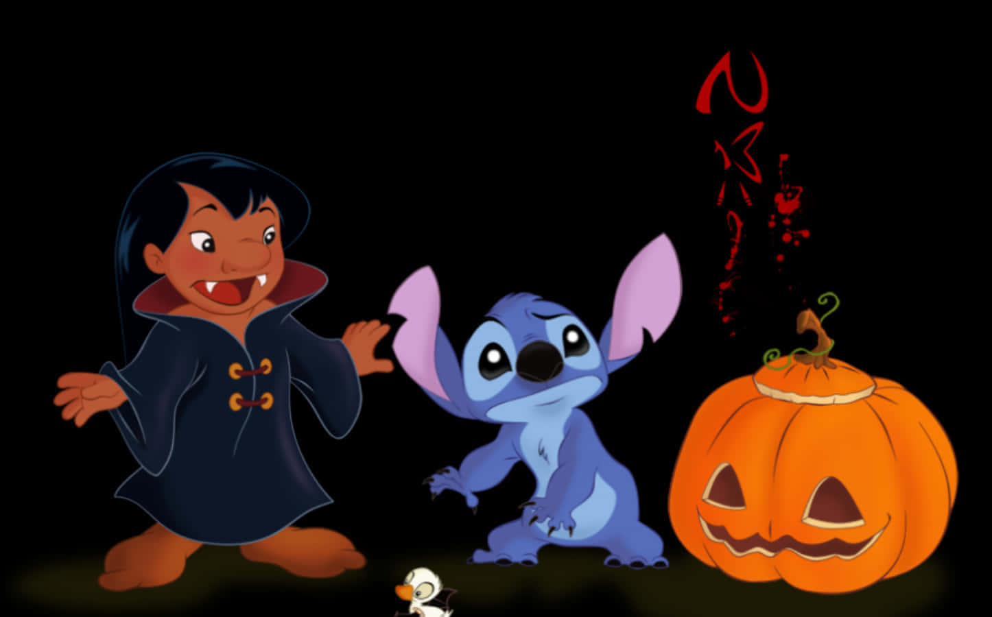 Lilo and Stitch, vampire, monster, HD Desktop Wallpaper