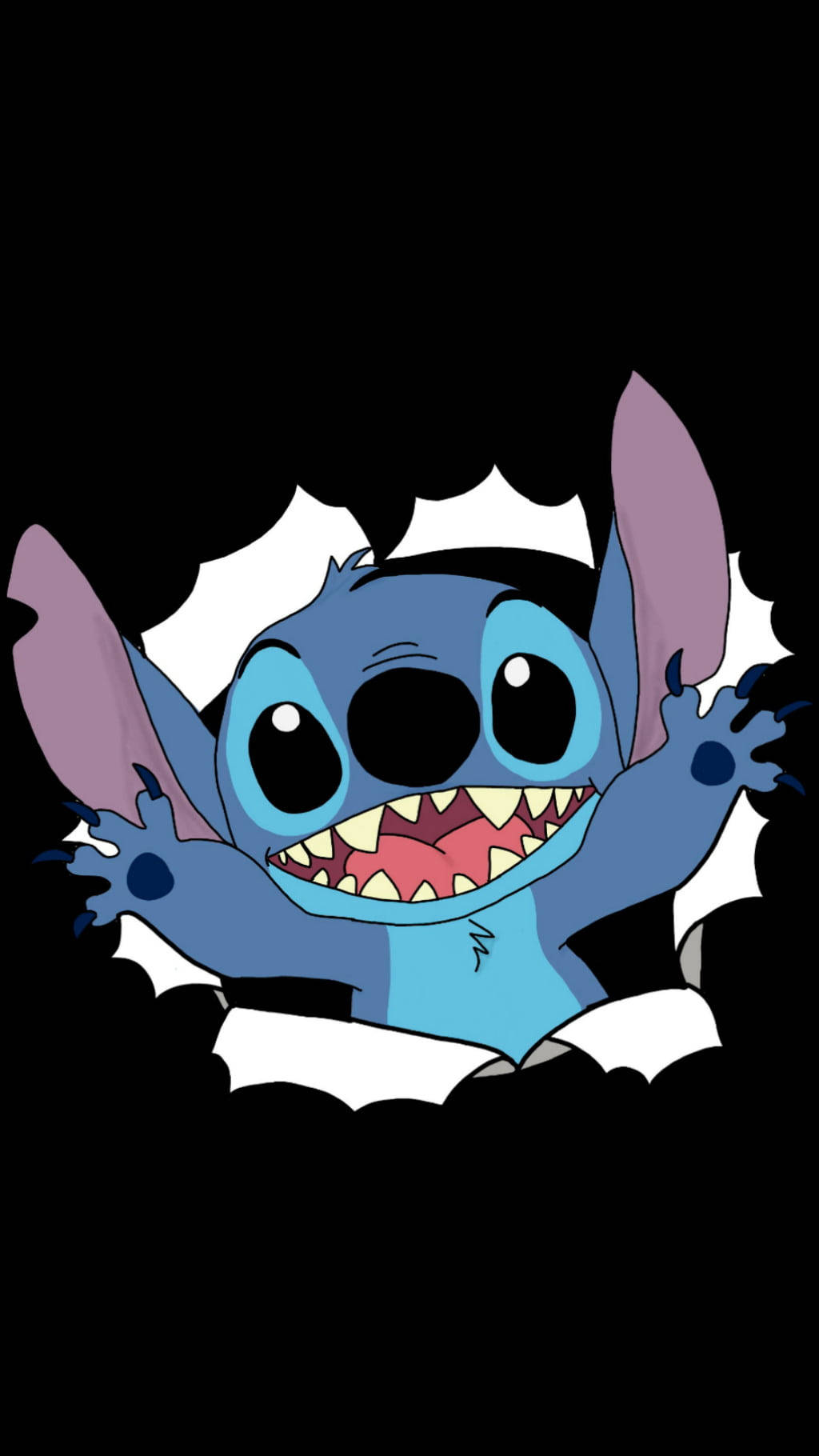 Lilo And Stitch, blue alien, big eyes, HD Phone Wallpaper