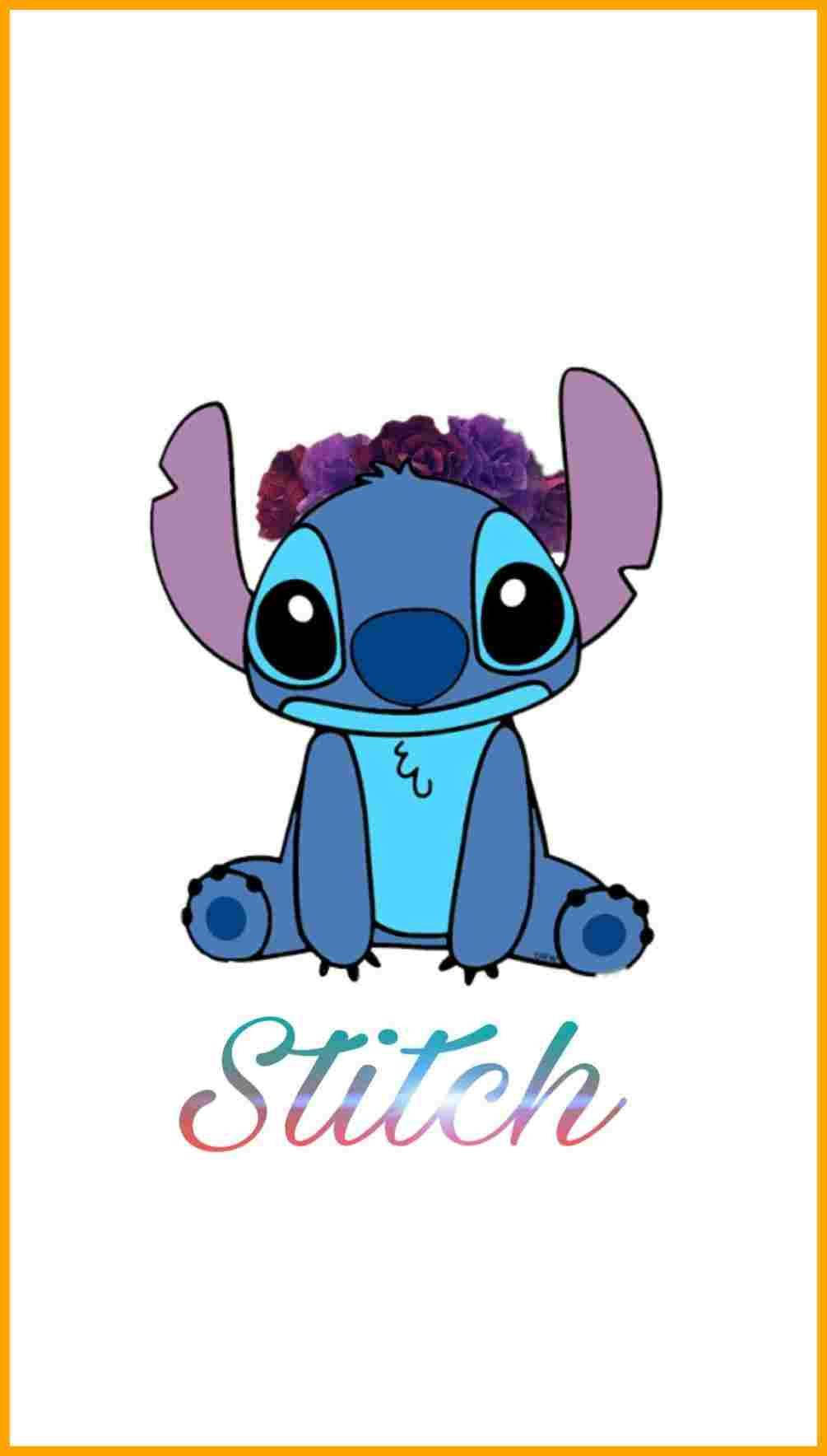 Lilo And Stitch, Stitch, flower crown, HD Phone Wallpaper