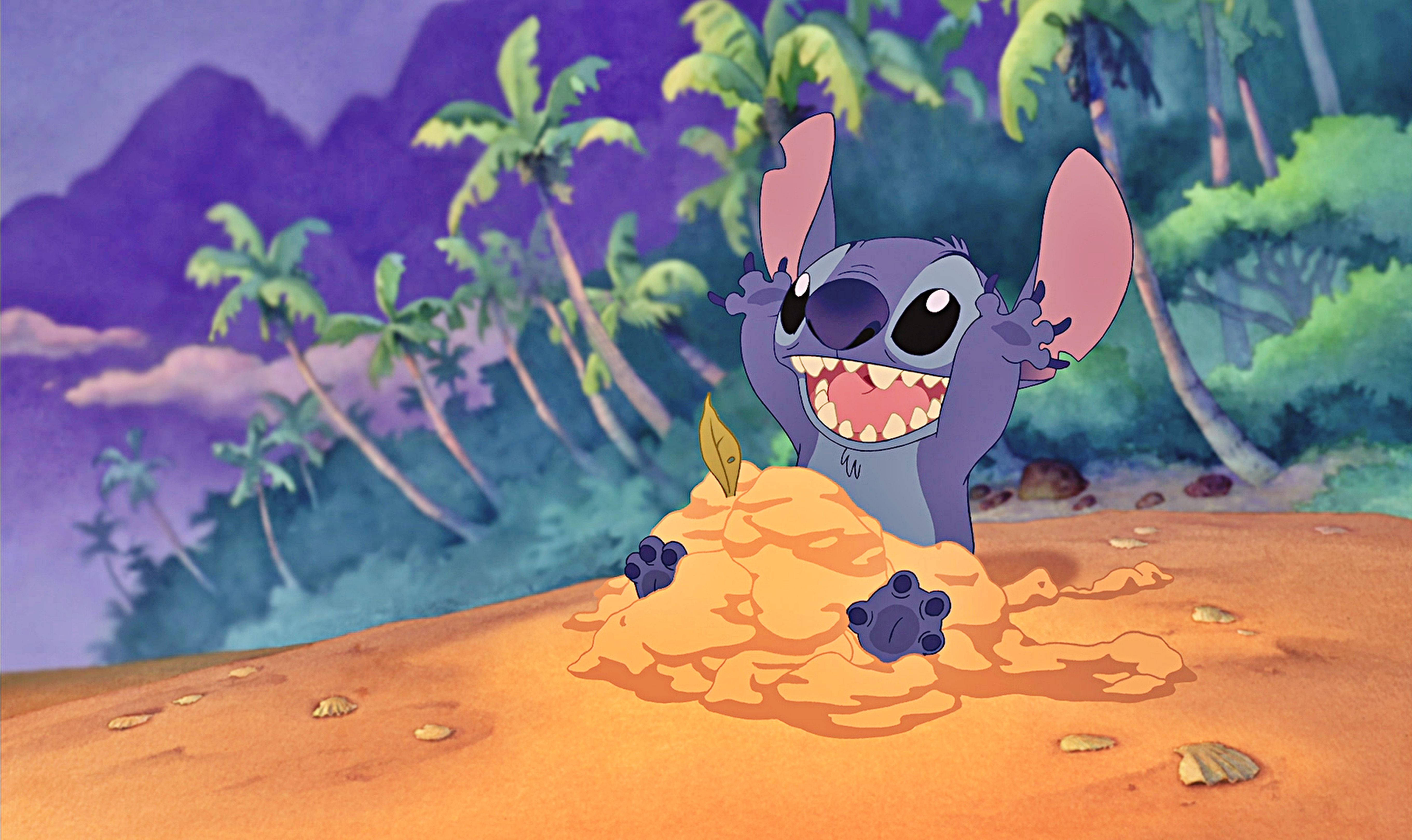 Lilo Stitch, purple alien, big ears, 5K Desktop Wallpaper