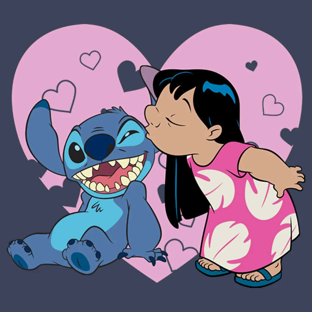 Lilo, Stitch, Valentines Day, SD Desktop Wallpaper