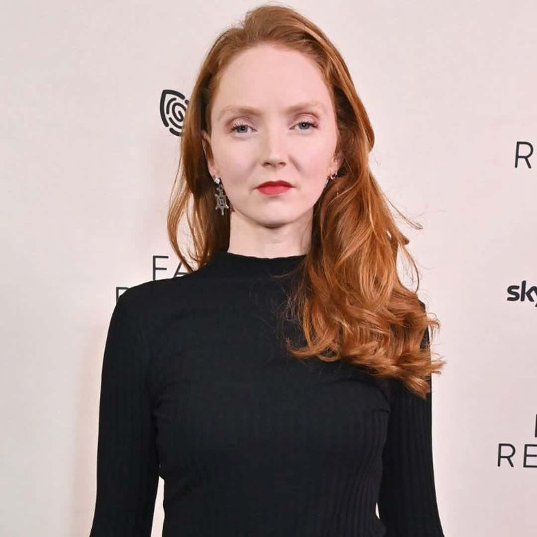 Lily Cole, red hair, red lipstick, SD Desktop Wallpaper