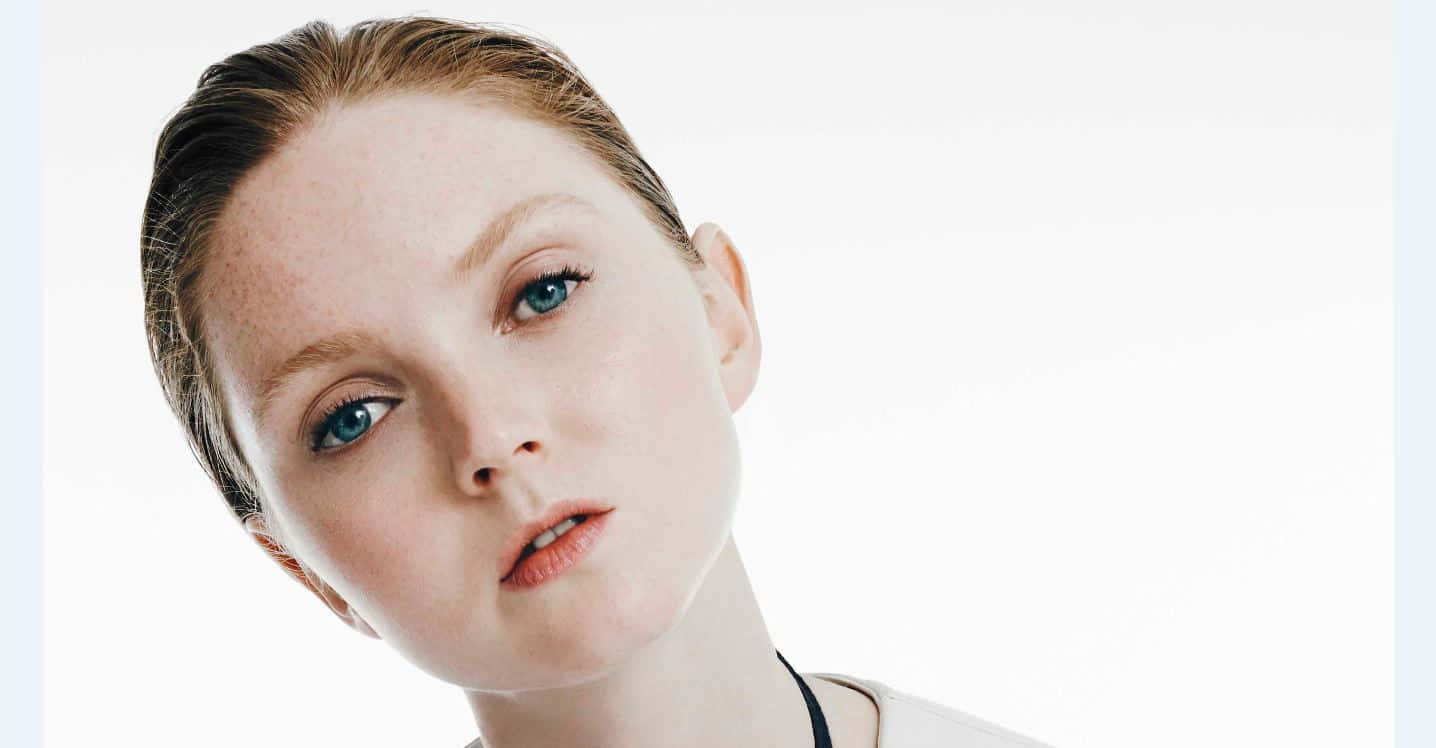 Lily Cole, freckles, blue eyes, HD Desktop Wallpaper