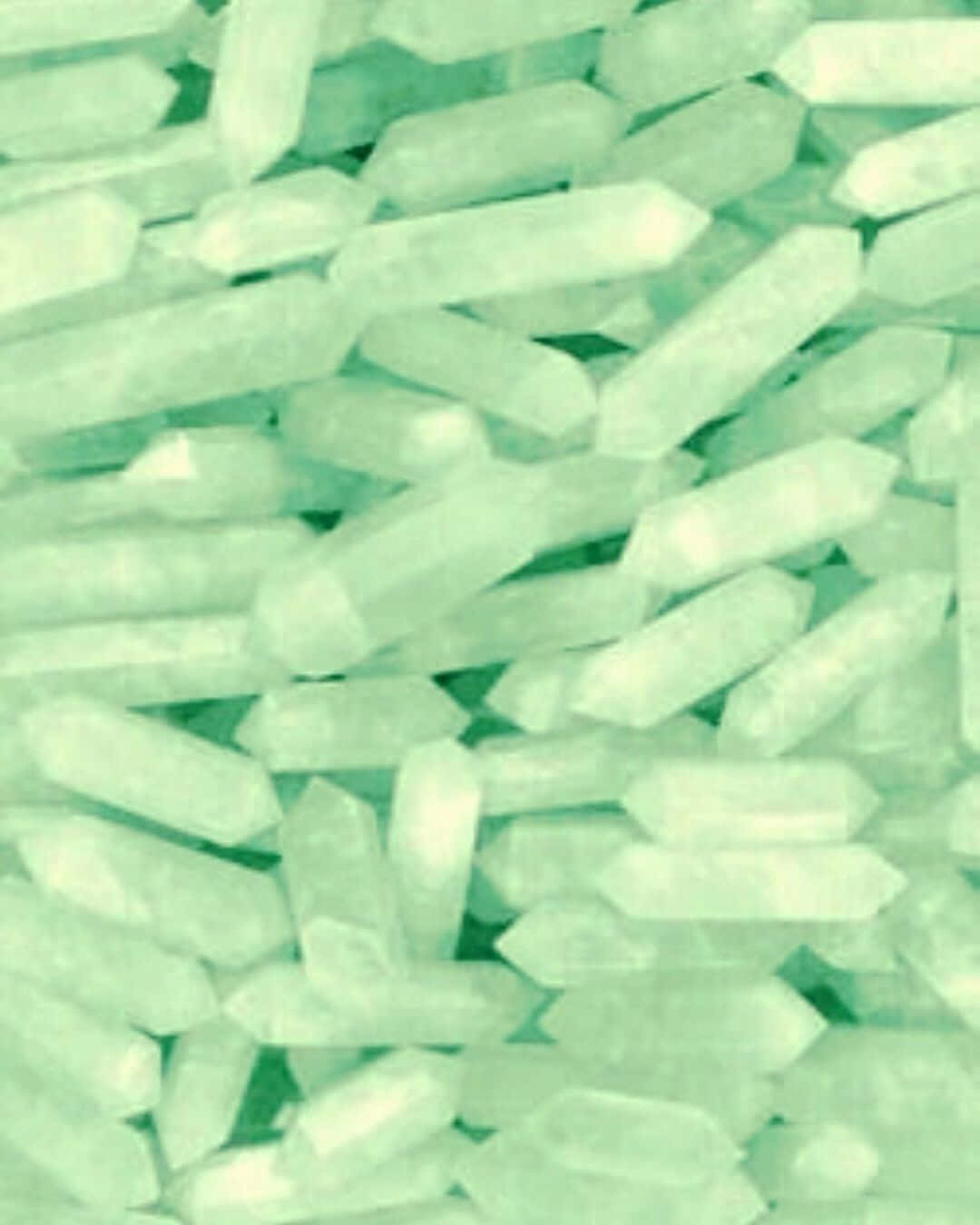 lime green, translucent mint-green crystal rods, glowing pattern, HD Phone Wallpaper