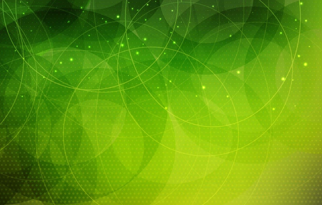 Lime Green, abstract background, glowing circular lines, HD Desktop Wallpaper