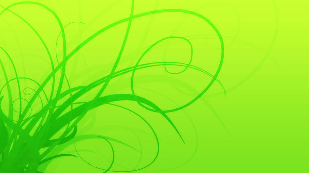 Lime Green, abstract swirls, gradient background, SD Desktop Wallpaper