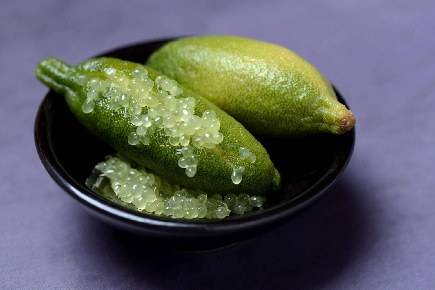 finger limes, black bowl, translucent pearls, HD Desktop Wallpaper