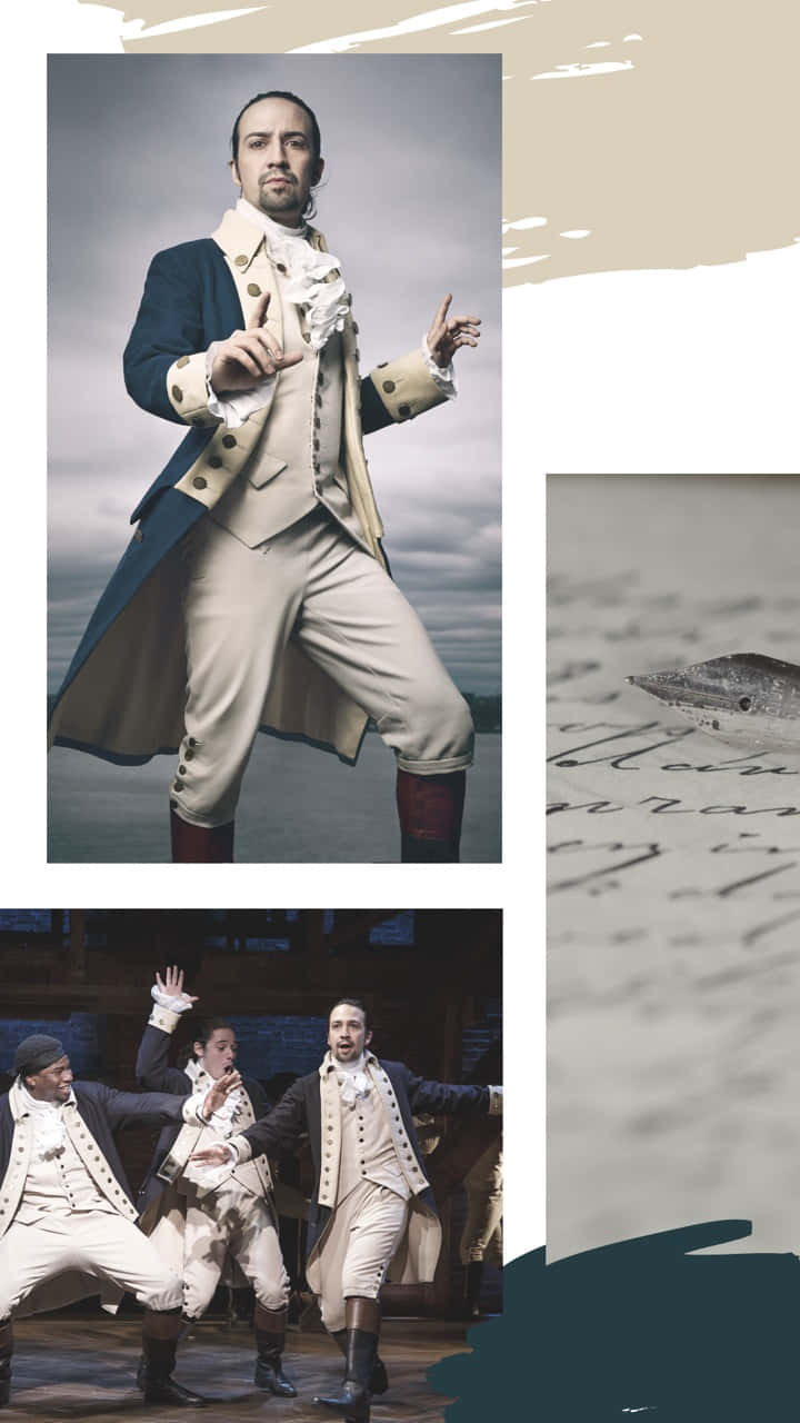 Lin-manuel Miranda, historical costume, cloudy sky, HD Phone Wallpaper