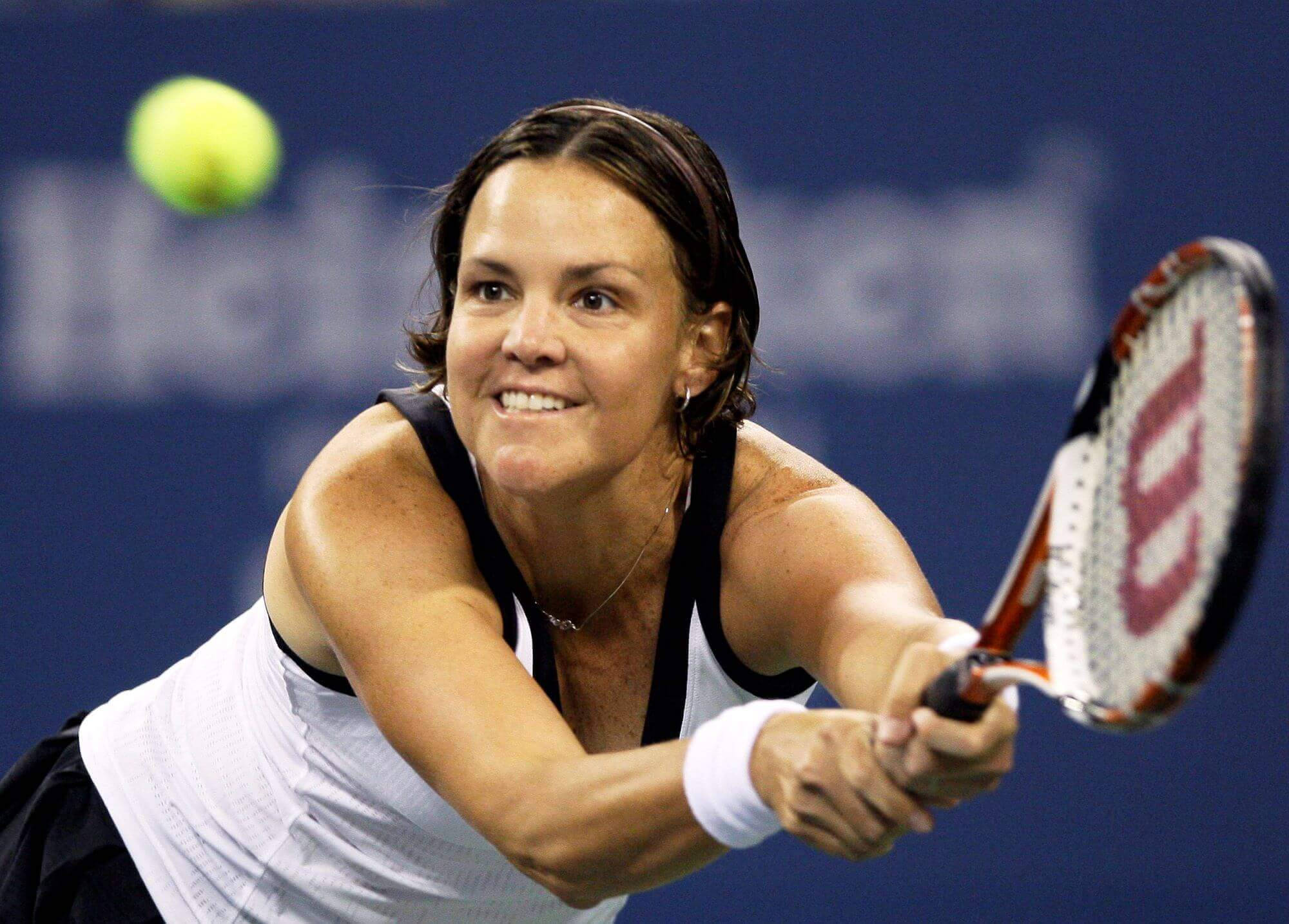 Lindsay Davenport, tennis ball, yellow tennis ball, Full HD Desktop Wallpaper