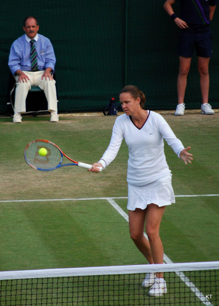 Lindsay Davenport, tennis court, grass court, SD Phone Wallpaper