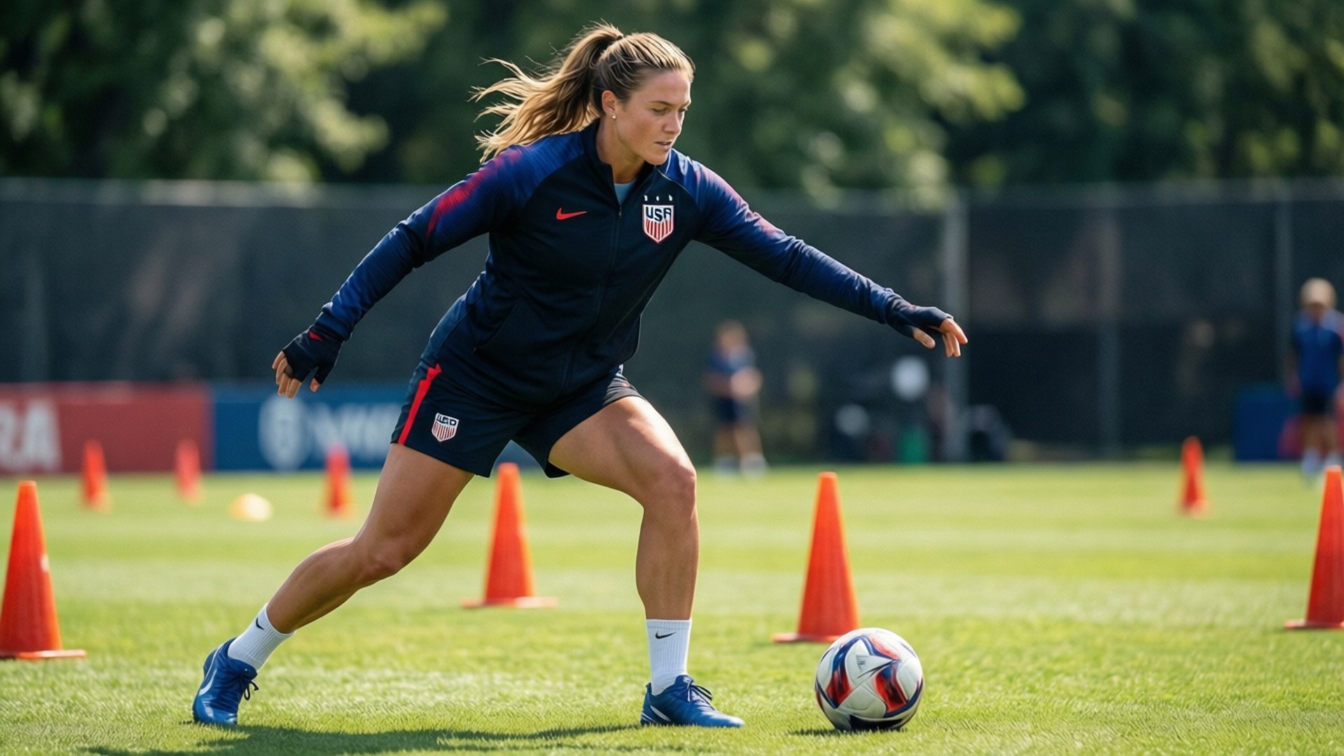 Lindsey Horan, cones, sunny day, Full HD Desktop Wallpaper