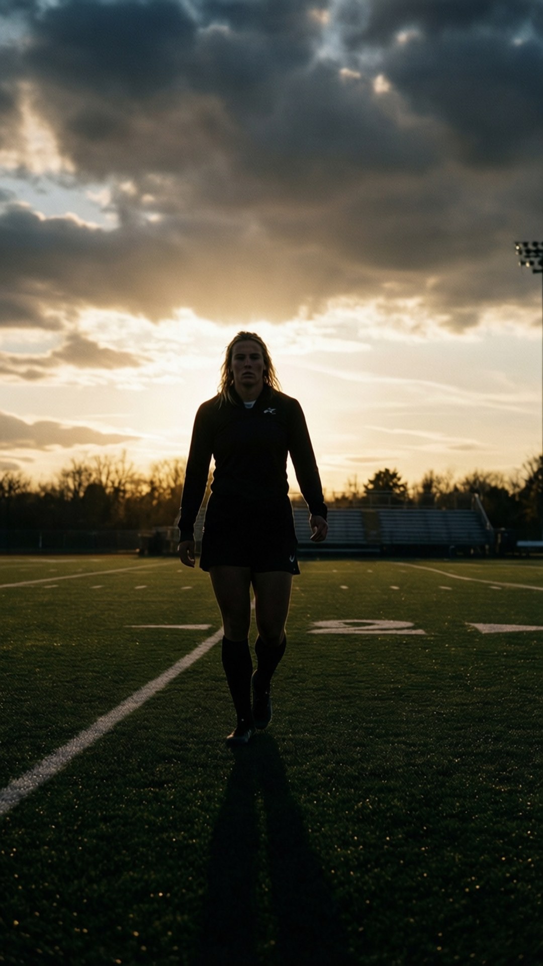 Lindsey Horan, sunset, silhouette, Full HD Phone Wallpaper