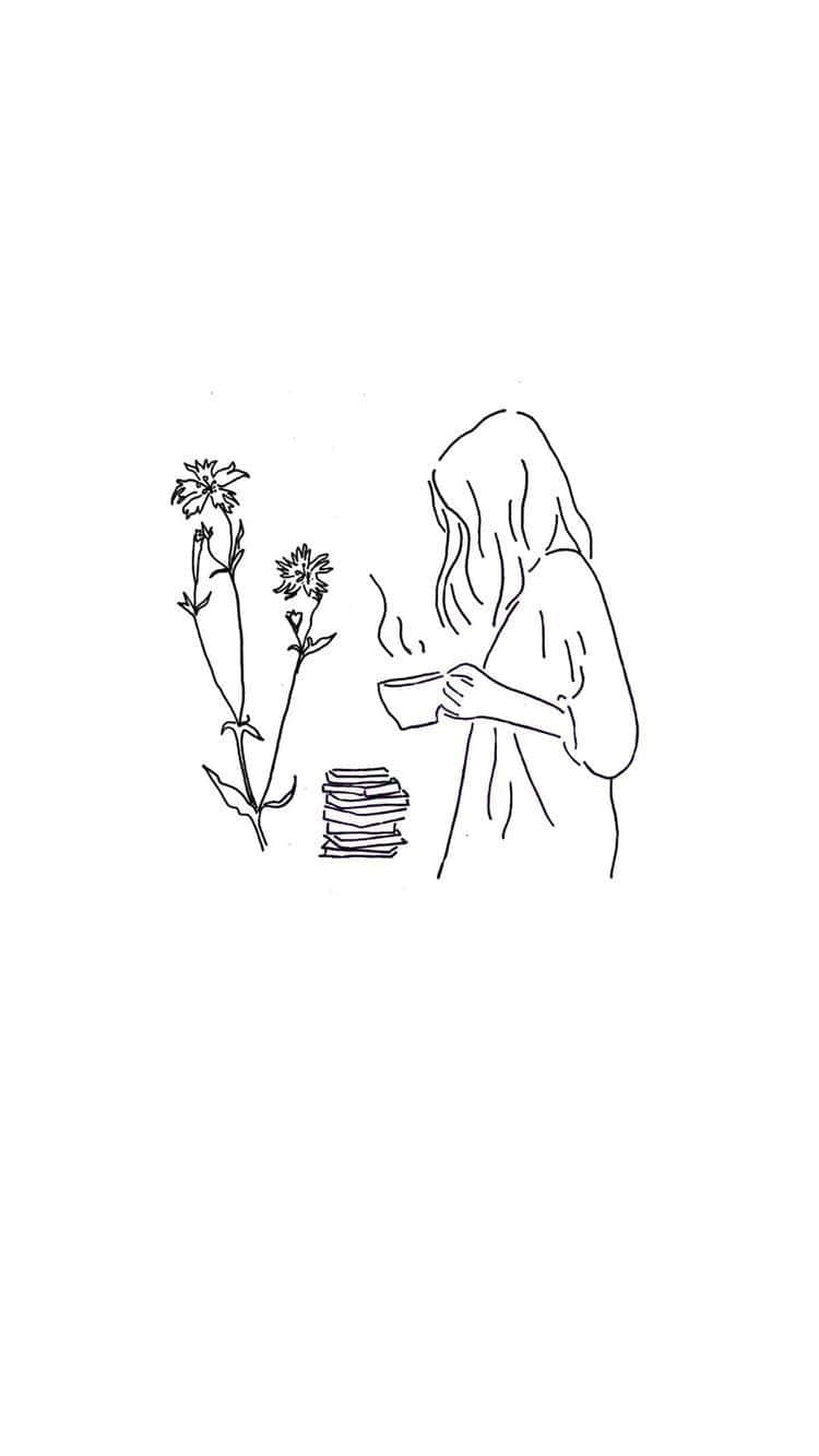 Line Art, minimalist line drawing, person, HD Phone Wallpaper