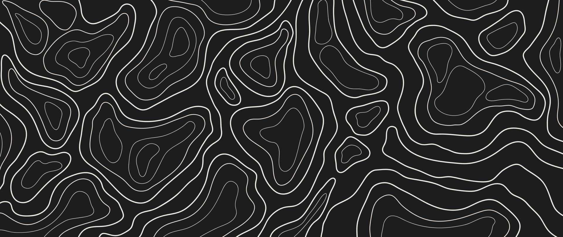 abstract topographic lines, white contour lines, black background, Full HD Desktop Wallpaper