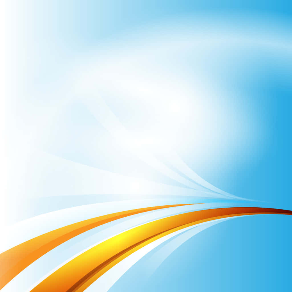 blue and orange curves, abstract waves, orange yellow and white, SD Desktop Wallpaper