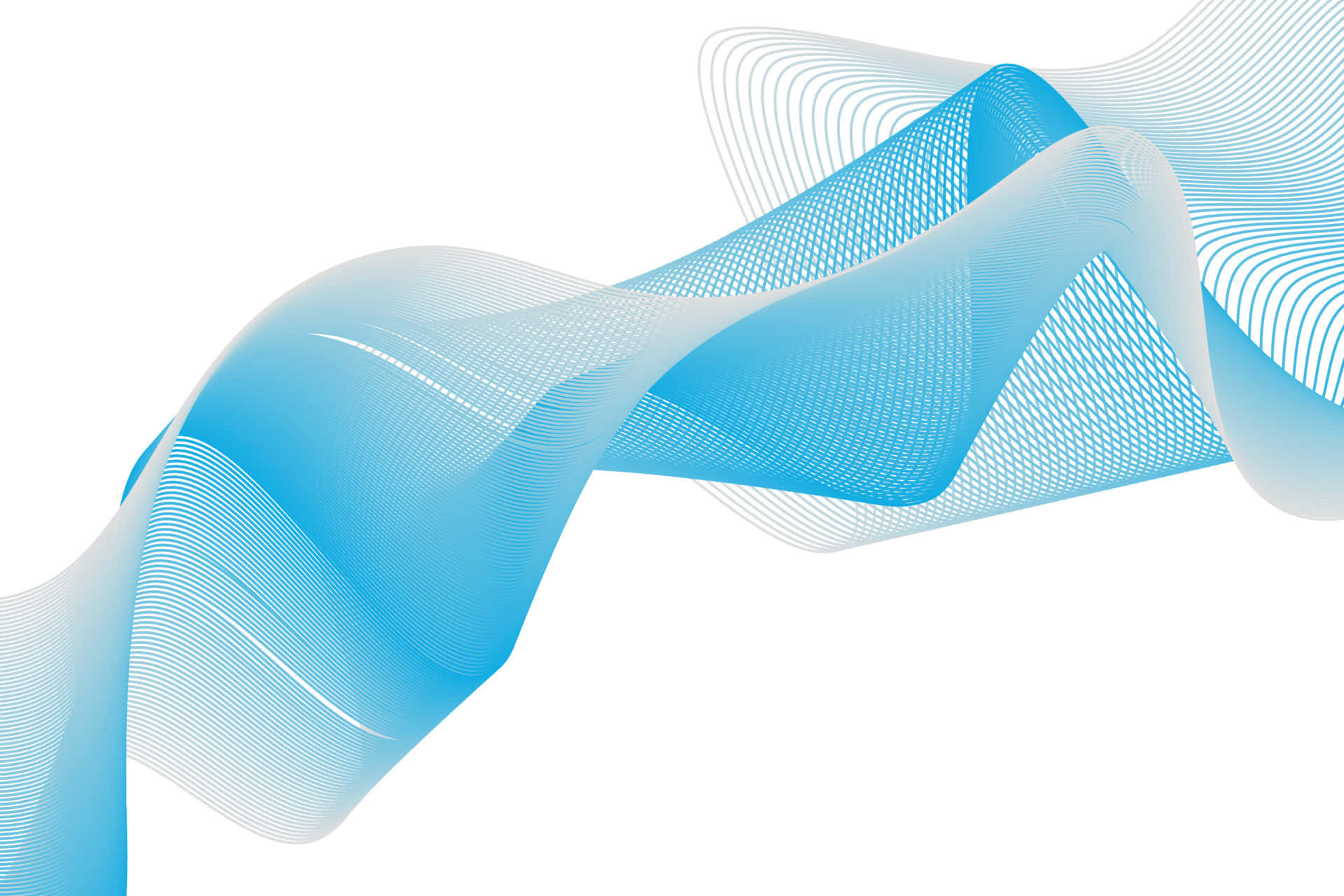 abstract blue wave, light blue, white lines, Full HD Desktop Wallpaper