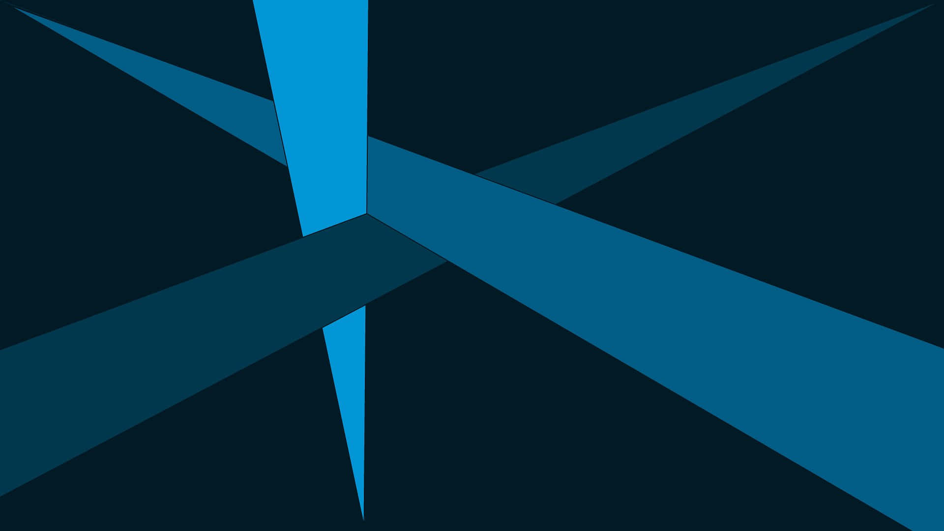 abstract blue vector lines, geometric starburst, varying shades of blue, Full HD Desktop Wallpaper