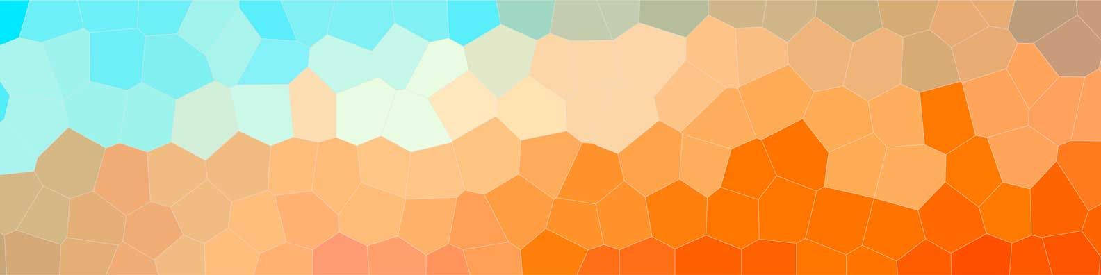 mosaic, hexagonal tiles, cool blue, HD Desktop Wallpaper