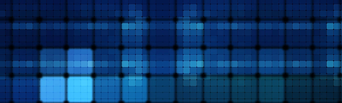 blue tiles, glowing blue squares, futuristic abstract pattern, HD Desktop Wallpaper