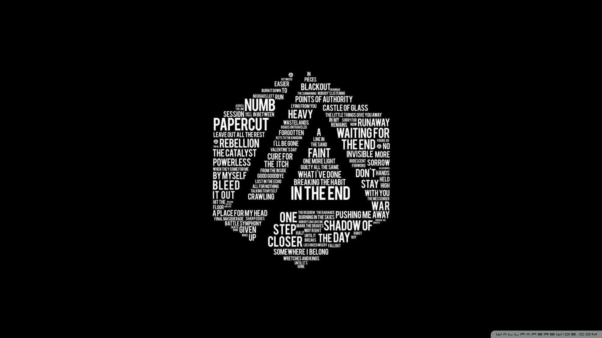Linkin Park, 4K, black background, Full HD Desktop Wallpaper