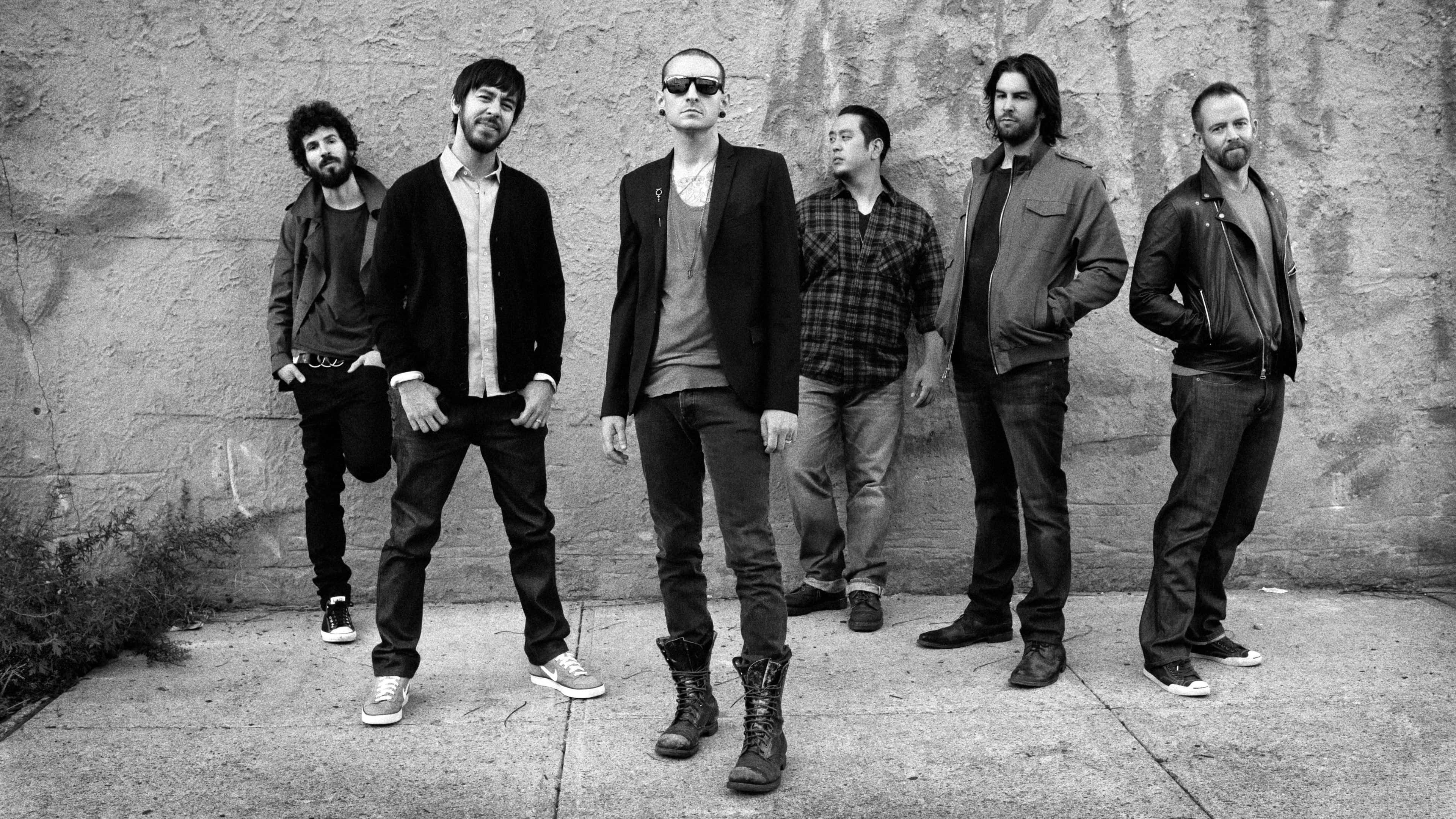 Linkin Park, 4K, black and white portrait, 4K Desktop Wallpaper