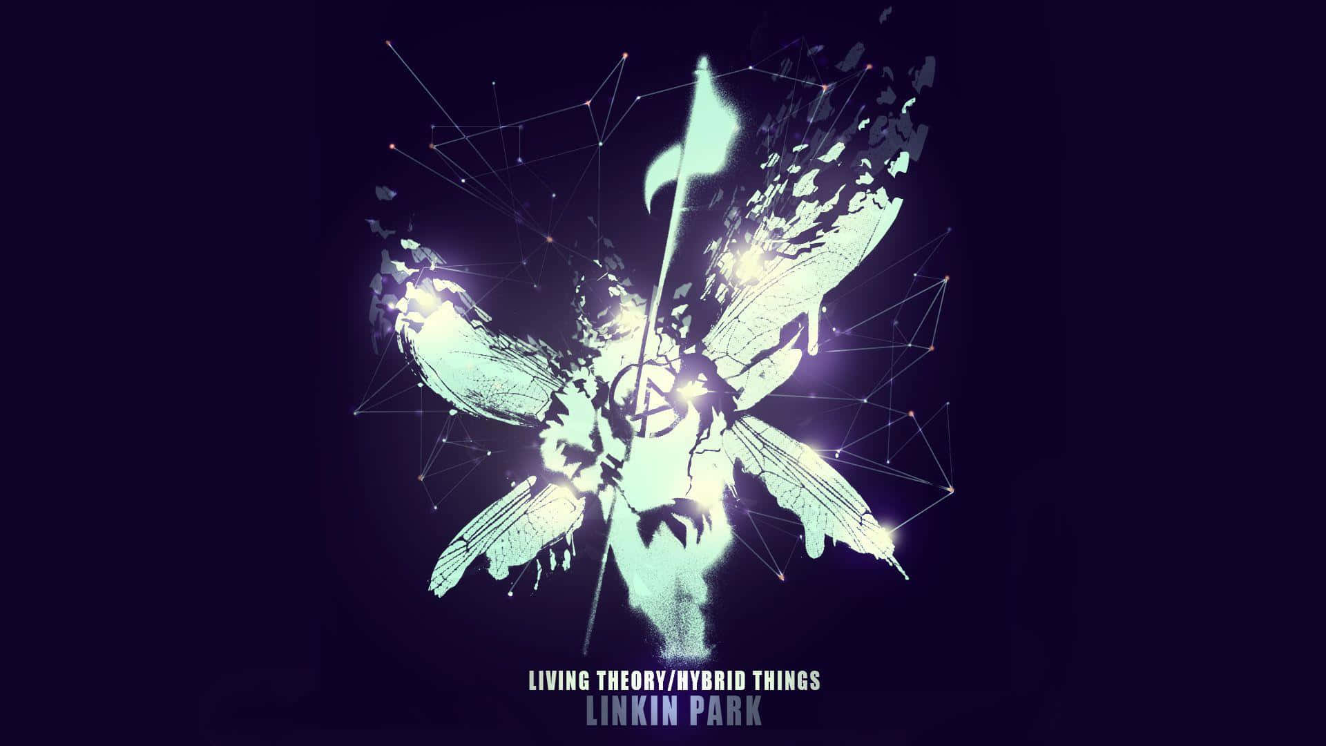 Linkin Park, concert, glowing abstract butterfly, Full HD Desktop Wallpaper