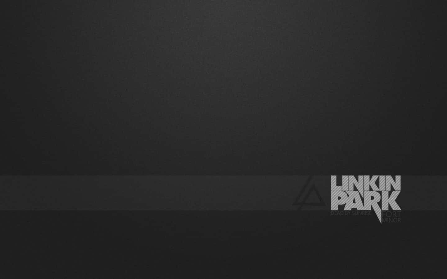 Linkin Park, dark gray gradient, white logo, HD Desktop Wallpaper