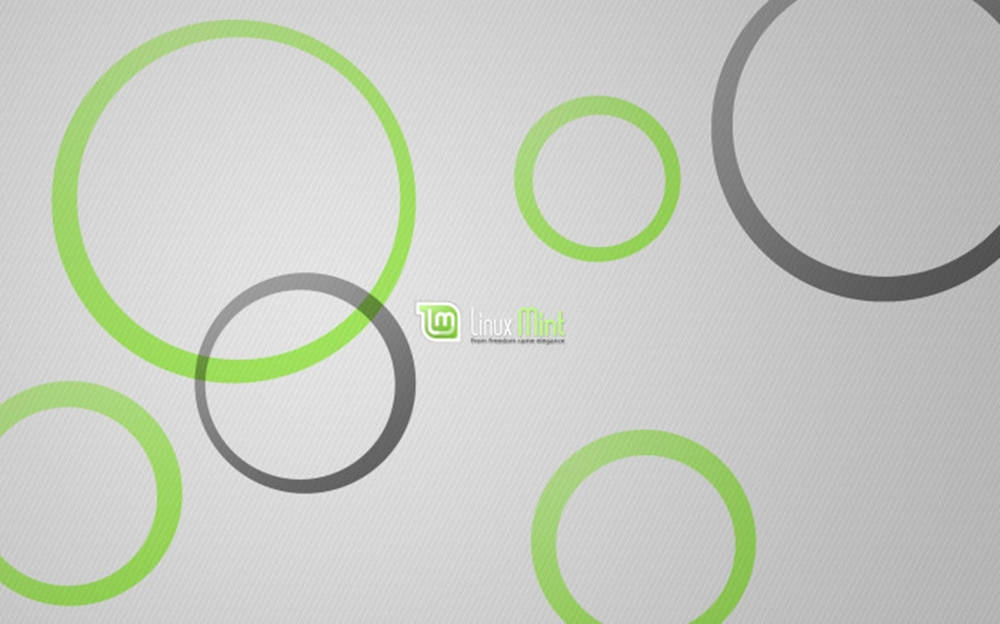 Linux Mint, green, gray, SD Desktop Wallpaper