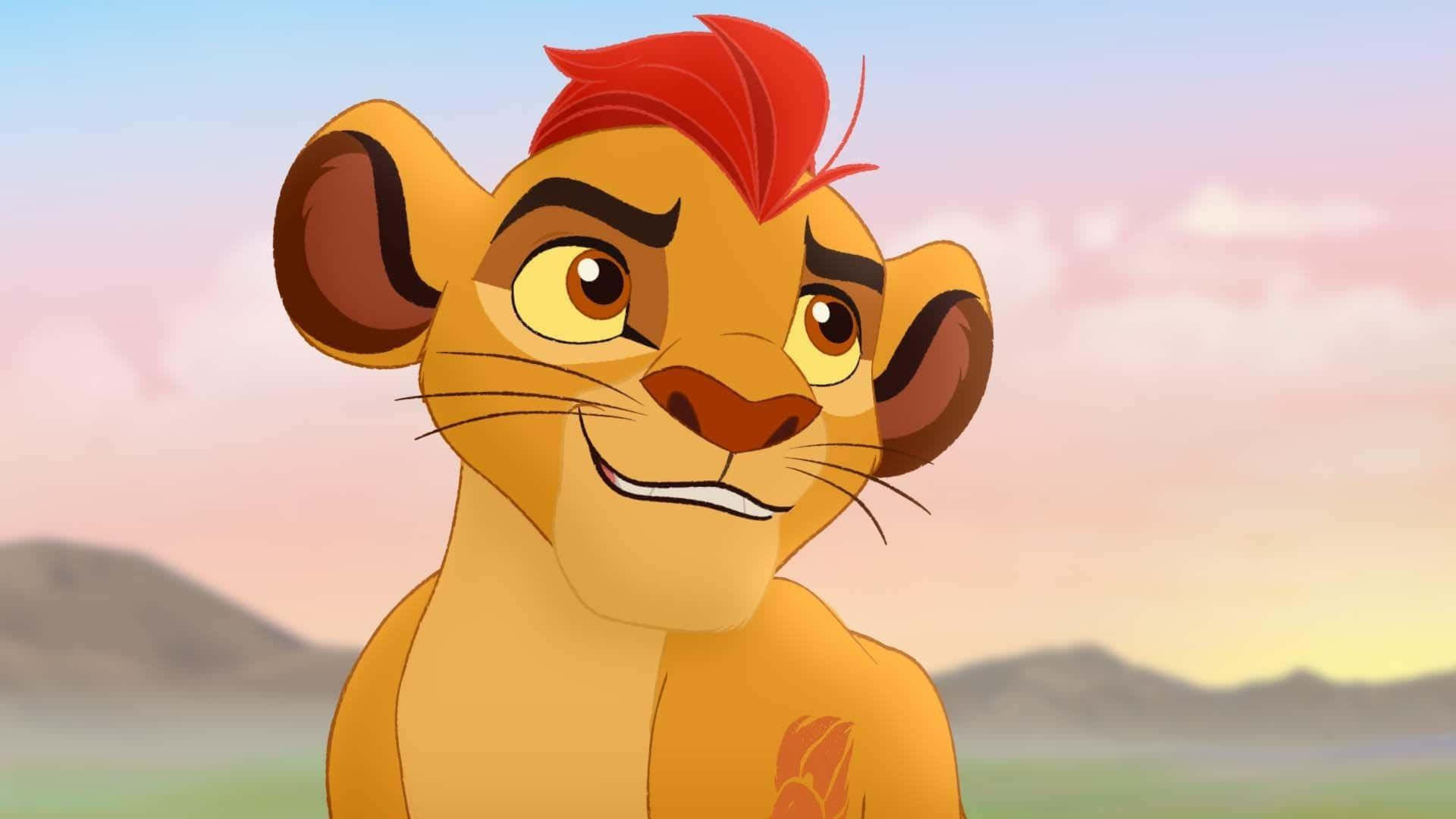 Lion Guard, lion cub, red mane, Full HD Desktop Wallpaper