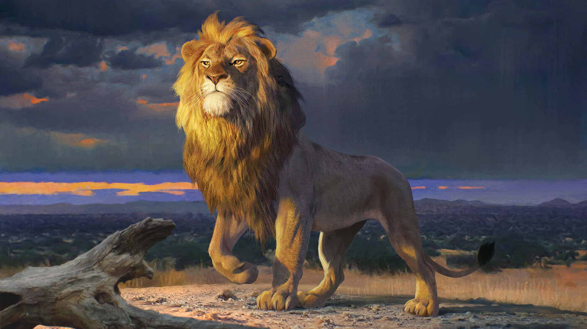 Lion King, Scar, golden mane, Full HD Desktop Wallpaper