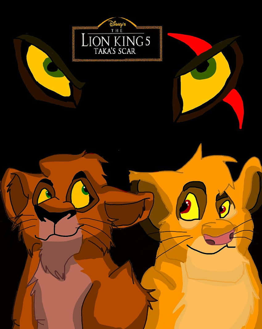 Lion King, Scar, glowing eyes, SD Phone Wallpaper