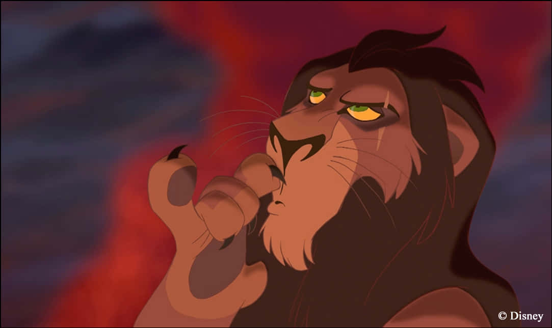 Lion King, Scar, glowing eyes, SD Desktop Wallpaper