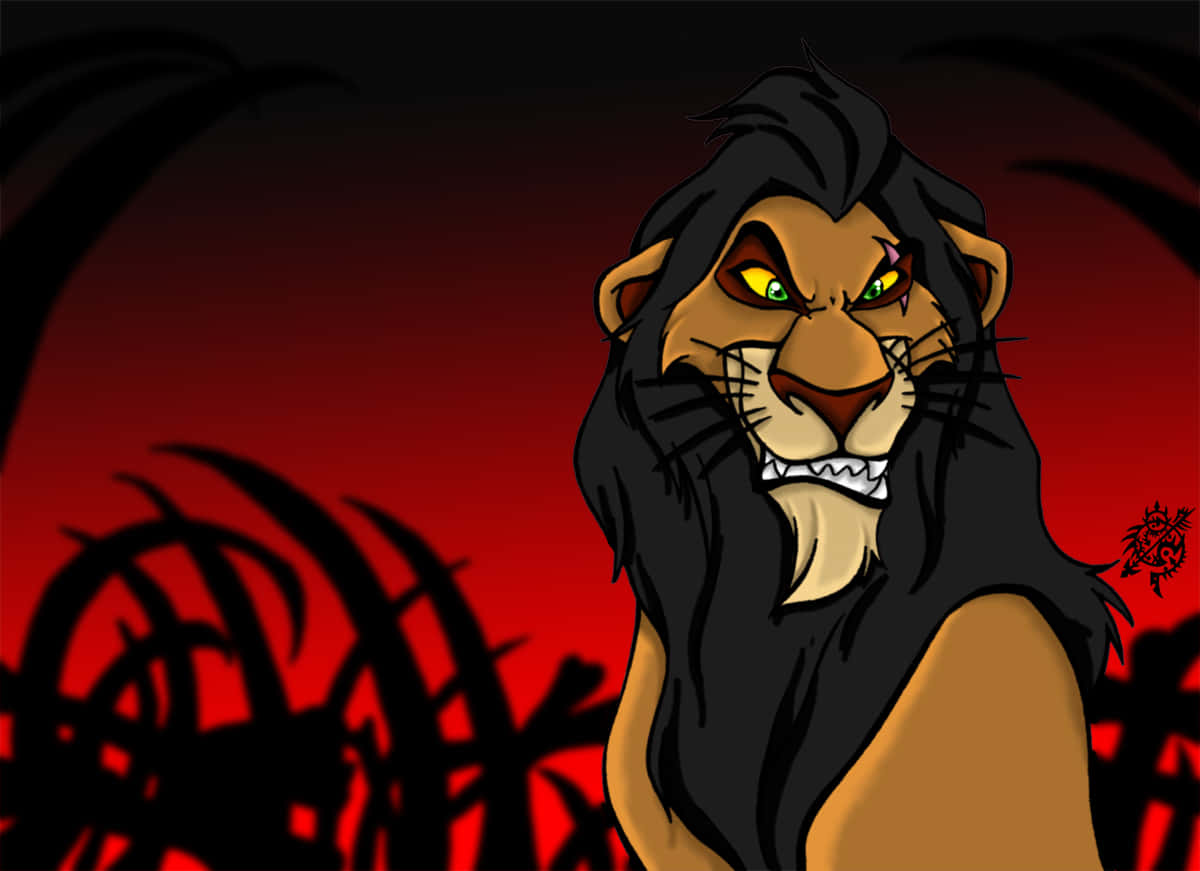 Lion King Scar, Scar, glowing green eyes, SD Desktop Wallpaper