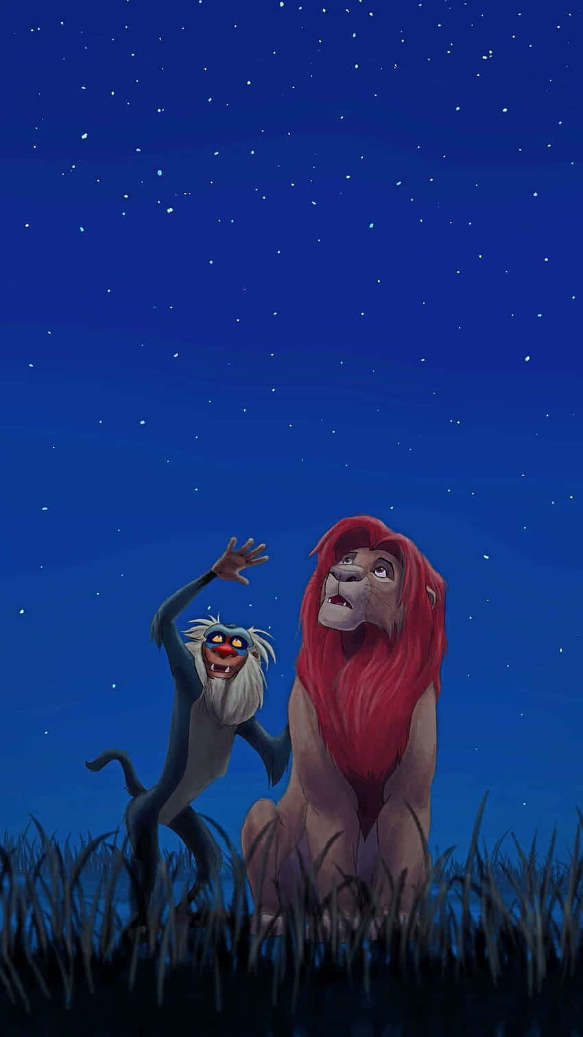 Lion King, Scar, starry night sky, HD Phone Wallpaper