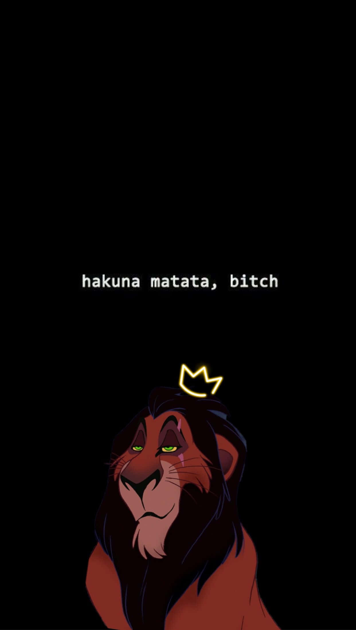 Lion King, Scar, glowing green eyes, Full HD Phone Wallpaper