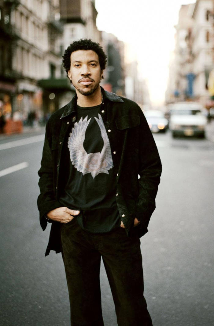 Lionel Richie, black jacket, t-shirt, SD Phone Wallpaper