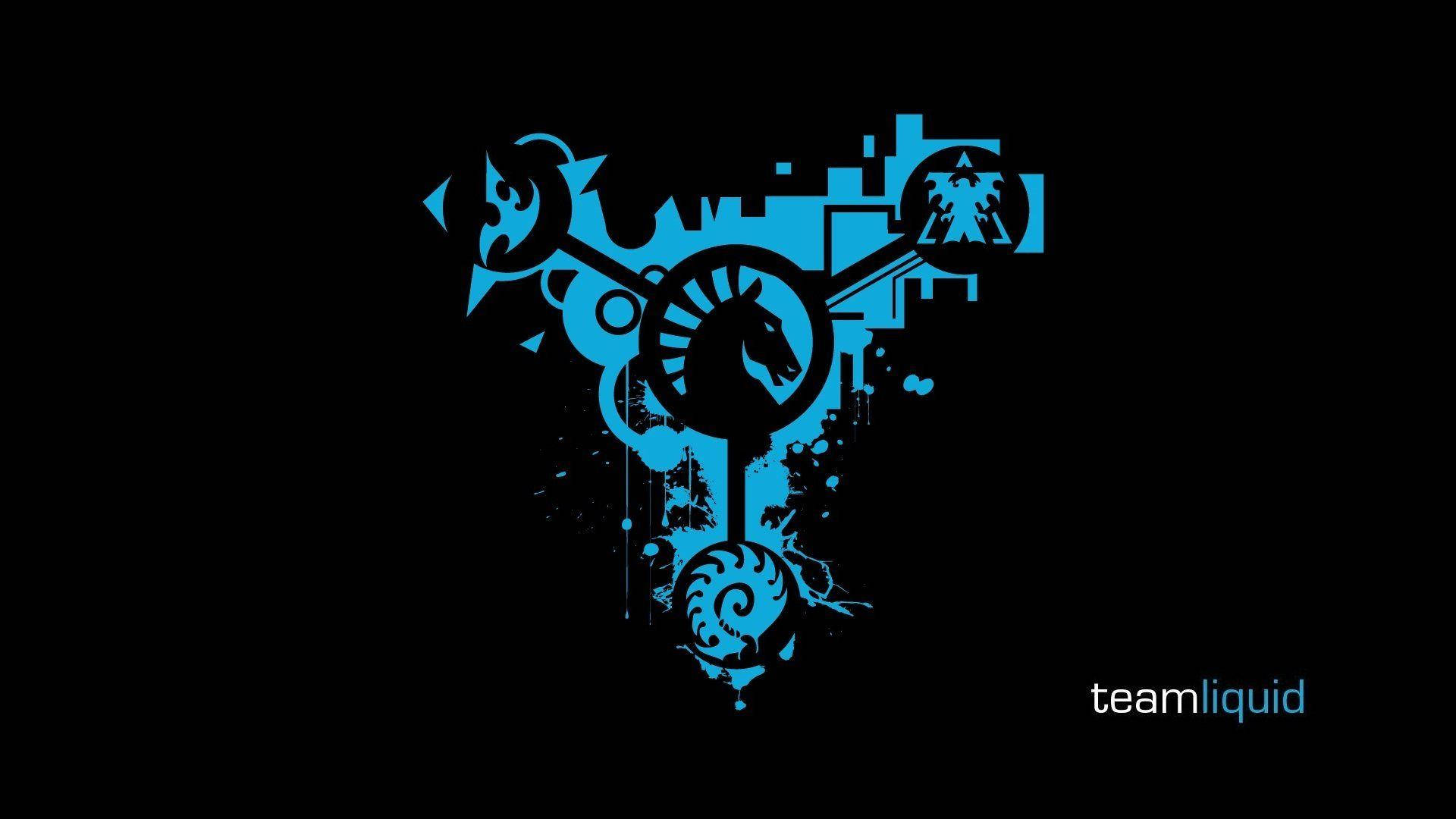 Team Liquid, blue, abstract logo, Full HD Desktop Wallpaper