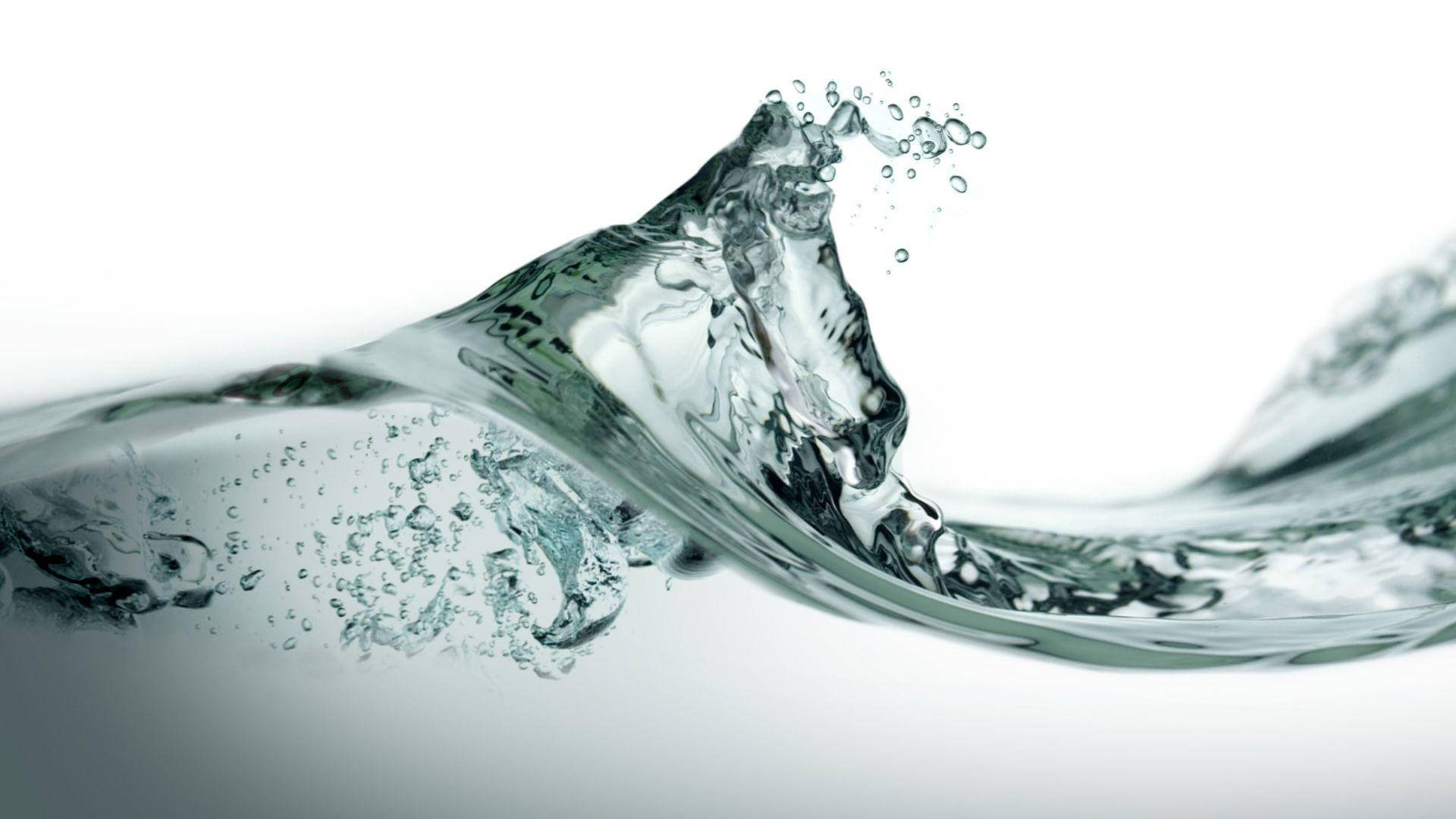 liquid water wave, clear water, bubbles, Full HD Desktop Wallpaper