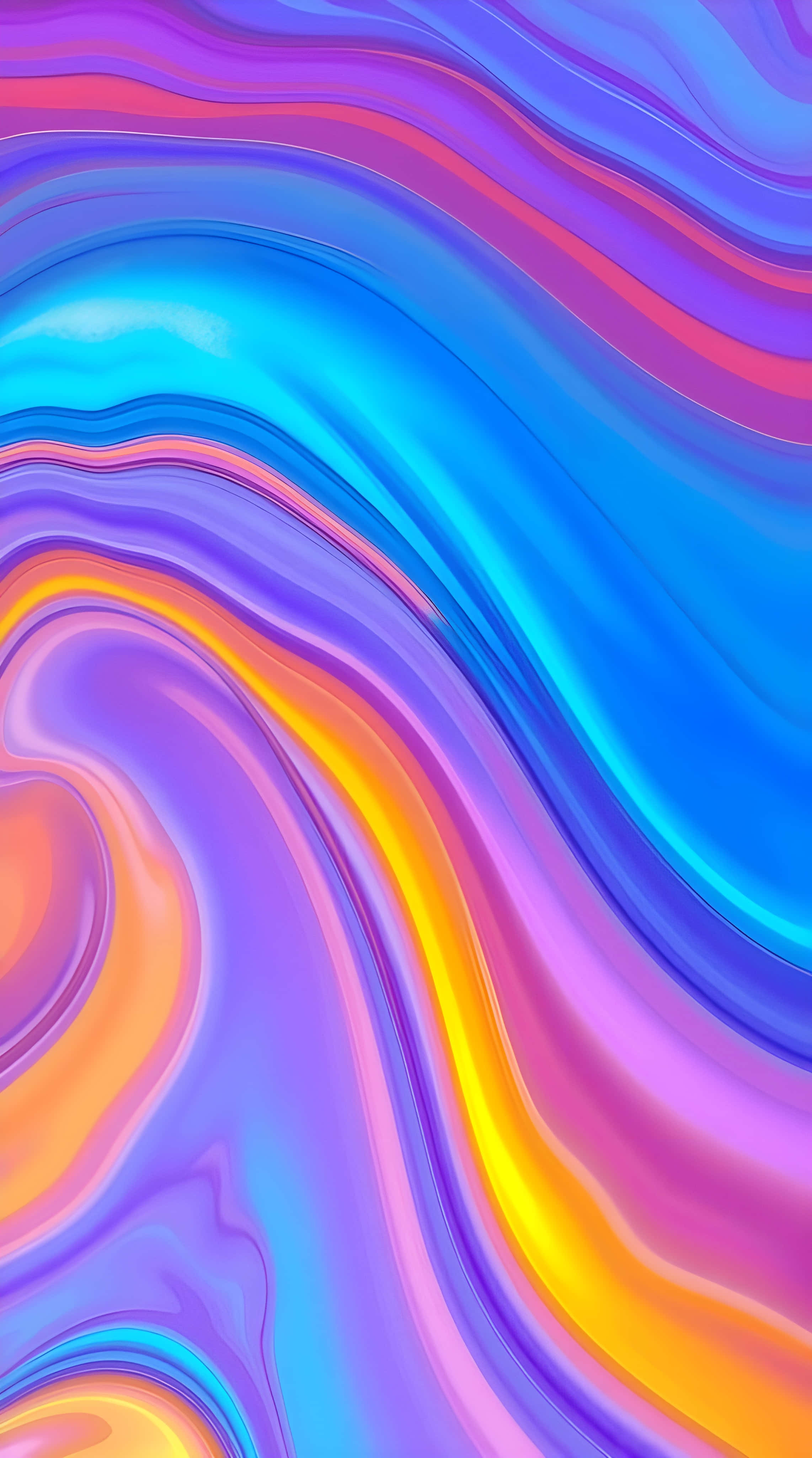 blue, purple, orange, 4K Phone Wallpaper